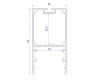 Алюминиевый профиль Ambrella Light Profile System GP3000BK