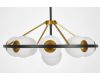 Подвесная люстра Lumina Deco Donzano LDP 8034-9 BK+WT