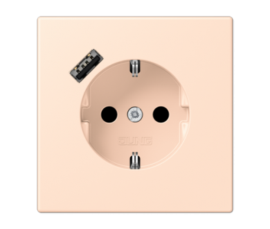 Купить Розетка 2K+З USB Typ A Jung LC1520-18A228 Розетка 2K+З USB Typ A Jung LC1520-18A228