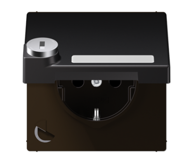 Купить Розетка Schuko с крышкой Jung AL1520NAKLSLD Розетка Schuko с крышкой Jung AL1520NAKLSLD