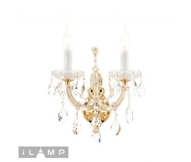 Бра iLamp Diamond W6071-2 GD+CL