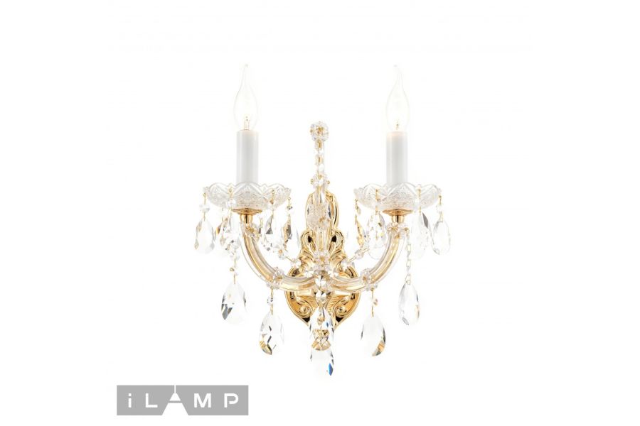 Бра iLamp Diamond W6071-2 GD+CL