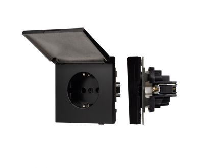Купить Механизм розетки влагозащищённый Arlight SCT-TENDO-MCP-PL-BK (230V, 16A) 054091 Механизм розетки влагозащищённый Arlight SCT-TENDO-MCP-PL-BK (230V, 16A) 054091