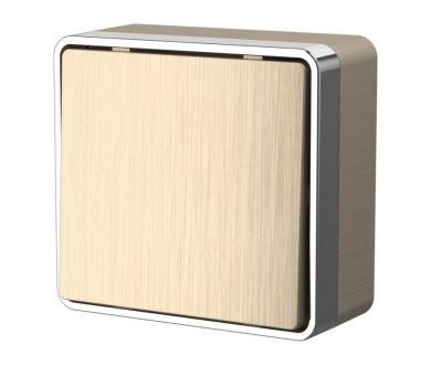 Купить Выключатель одноклавишный Werkel Gallant шампань рифленый W5010010 4690389163753 Выключатель одноклавишный Werkel Gallant шампань рифленый W5010010 4690389163753