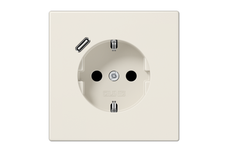 Розетка 2K+З USB Typ C Jung LS1520-18C