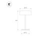 Настольная лампа аккумуляторная Arlight SP-KWALLEN-4.7W Warm2700 (Черный, 130 deg, 5V) (IP54 Металл) 060829