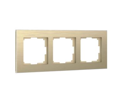 Купить Рамка Werkel Aluminium на 3 поста шампань алюминий W0021711 4690389158155 Рамка Werkel Aluminium на 3 поста шампань алюминий W0021711 4690389158155