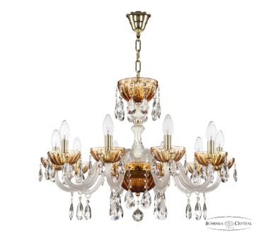 Купить Подвесная люстра Bohemia Ivele Crystal 5417/10/240 G Amber/M-1H Подвесная люстра Bohemia Ivele Crystal 5417/10/240 G Amber/M-1H