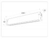 Трековый магнитный светильник Ambrella Light Magnetic 220V GL1301