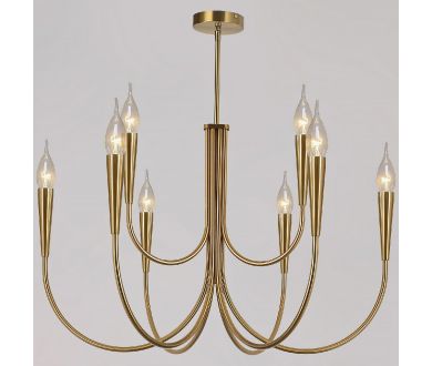 Купить Люстра на штанге Illumico IL0441-9P-79 BRASS VASE Люстра на штанге Illumico IL0441-9P-79 BRASS VASE