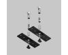 Тросовый подвес 2шт. Maytoni Technical Accessories for Exility TRA034SW-2B