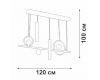 Подвесная люстра Vitaluce V3095-0/5S