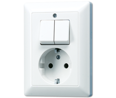 Купить Розетка штепсельная Schuko Jung AS5575EUWW Розетка штепсельная Schuko Jung AS5575EUWW