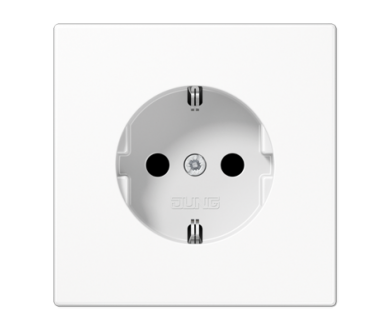 Купить Розетка штепсельная Schuko Jung LS1520NWW Розетка штепсельная Schuko Jung LS1520NWW