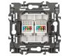 Розетка компьютерная двойная RJ45 Эра 12-3108-16 Б0065665