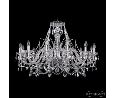 Купить Подвесная люстра Bohemia Ivele Crystal 1411/12/360 Ni Подвесная люстра Bohemia Ivele Crystal 1411/12/360 Ni