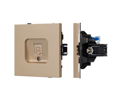 Купить Механизм компьютерной розетки Arlight SCT-TENDO-MPC1-PL-GD (RJ-45, CAT6) 054099 Механизм компьютерной розетки Arlight SCT-TENDO-MPC1-PL-GD (RJ-45, CAT6) 054099