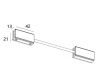 Коннектор гибкий угловой Italline Fantom IT010-4012 black