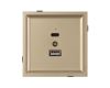 Механизм USB розетки Arlight SCT-TENDO-MUAC-SFPL-GD (5V, 3A, QC3) 054537