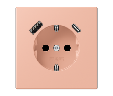 Купить Розетка 2K+З USB Typ AC Jung LC1520-15CA231 Розетка 2K+З USB Typ AC Jung LC1520-15CA231