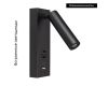 Спот Arlight SP-BED-CHARGE-S60x125-3W Warm3000 (BK, 20 deg, 230V, USB-A, USB-C) 029629(1)