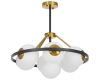 Подвесная люстра Lumina Deco Donzano LDP 8034-7 BK+WT