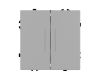 Механизм выключателя двухклавишный проходной Arlight LED SWT-NOBE-MKP2-SFPL-L-IS (230V, 10A) 059415