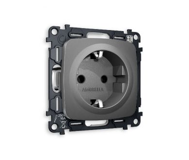 Купить Комплект механизма розетки с/з на винтовых зажимах Ambrella Volt Omega MO656010 Комплект механизма розетки с/з на винтовых зажимах Ambrella Volt Omega MO656010
