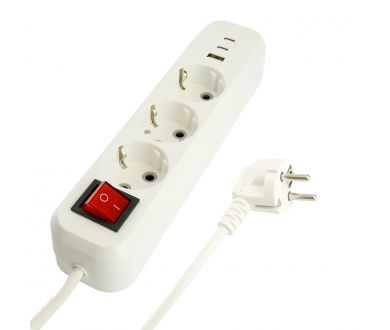 Купить Удлинитель 3-местный с/з с выключателем Stekker Home HM071-31-05 50138 Удлинитель 3-местный с/з с выключателем Stekker Home HM071-31-05 50138