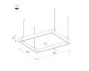 Подвесной светильник Arlight ALT-LINEAIR-QUADRAT-FLAT-UPDOWN-DIM-785-110W Warm3000 040634