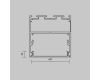 Рассеиватель для профиля 50×50 Maytoni Led Strip ALM-5050T-B-DF-3M 642049