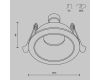Встраиваемый светильник Maytoni Technical Share DL126-GU10-WMG