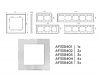 Рамка пятиместная Ambrella Volt Platos AF330405