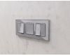Лицевая панель для выключателя двухклавишного с подсветкой Ambrella Volt Alfa AP5040