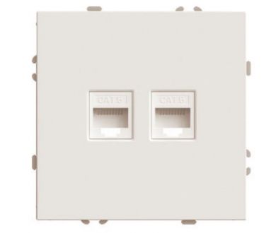 Купить Розетка компьютерная 2-местная RJ-45 (механизм) Stekker Эмили RST00-5111-08 кашемир soft touch 49900 Розетка компьютерная 2-местная RJ-45 (механизм) Stekker Эмили RST00-5111-08 кашемир soft touch 49900