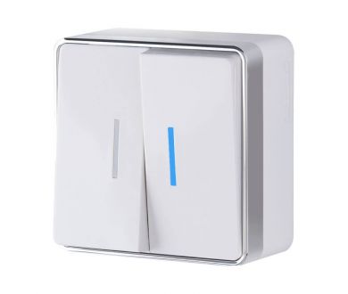 Купить Выключатель двухклавишный с подсветкой Werkel Gallant белый W5020101 4690389164170 Выключатель двухклавишный с подсветкой Werkel Gallant белый W5020101 4690389164170