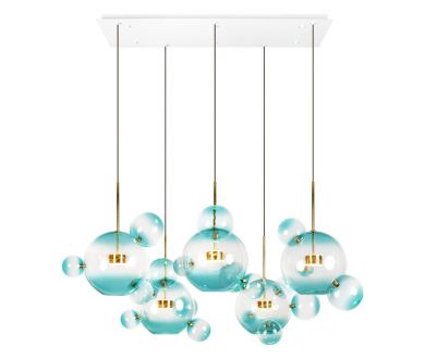 Купить Подвесная люстра Loft IT Bolle 2027-S5 Blue Подвесная люстра Loft IT Bolle 2027-S5 Blue