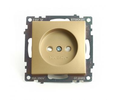 Купить Розетка 1-местная б/з с защитной шторкой Stekker Катрин GLS10-7109-08 49223 Розетка 1-местная б/з с защитной шторкой Stekker Катрин GLS10-7109-08 49223
