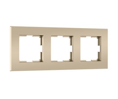 Купить Рамка на 3 поста Werkel Slab (шампань софт) W0032911 4690389218422 a071625 Рамка на 3 поста Werkel Slab (шампань софт) W0032911 4690389218422 a071625