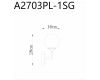 Бра ARTE Lamp A2703AP-1SG