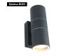 Уличный настенный светильник Arte Lamp Sonaglio A3302AL-2GY