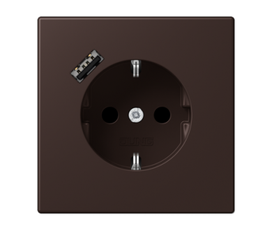 Купить Розетка 2K+З USB Typ A Jung LC1520-18A252 Розетка 2K+З USB Typ A Jung LC1520-18A252