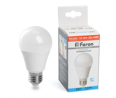 Купить Лампа светодиодная низковольтная Feron LB-192 Шар E27 10W 6400K 48732 Лампа светодиодная низковольтная Feron LB-192 Шар E27 10W 6400K 48732