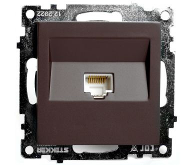 Купить Розетка компьютерная 1-местная RJ-45 Stekker Катрин GLS00-7107-04 49023 Розетка компьютерная 1-местная RJ-45 Stekker Катрин GLS00-7107-04 49023