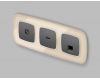 Лицевая панель для компьютерной/телефонной розетки RJ-45/RJ-11 Ambrella Volt Omega OP6620