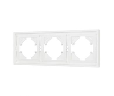 Купить Рамка пластиковая на 3 поста Arlight FRM-TENDO-SFPL-3-WH 054653 Рамка пластиковая на 3 поста Arlight FRM-TENDO-SFPL-3-WH 054653