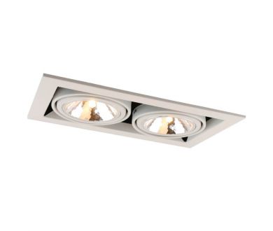 Купить Встраиваемый светильник Arte Lamp Cardani Semplice A5949PL-2WH Встраиваемый светильник Arte Lamp Cardani Semplice A5949PL-2WH