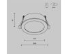 Встраиваемый светильник Maytoni Technical Downlight Orb DL130-GX53-B