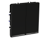 Выключатель двухклавишный с подсветкой Voltum S70 VLS020208 (черный матовый)