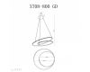 Подвесная люстра iLedex Axis XT08-D800 GD